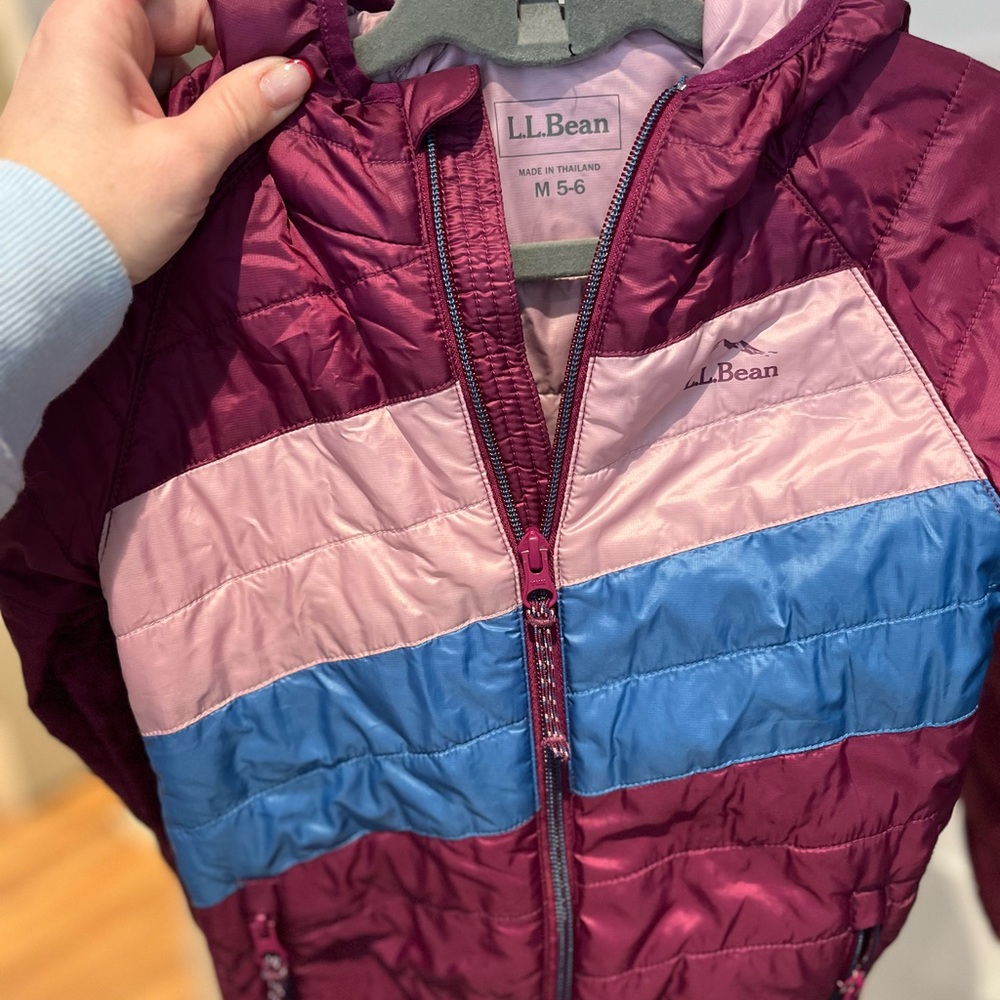 L.L. Bean Kids' Maroon and Blue Jacket